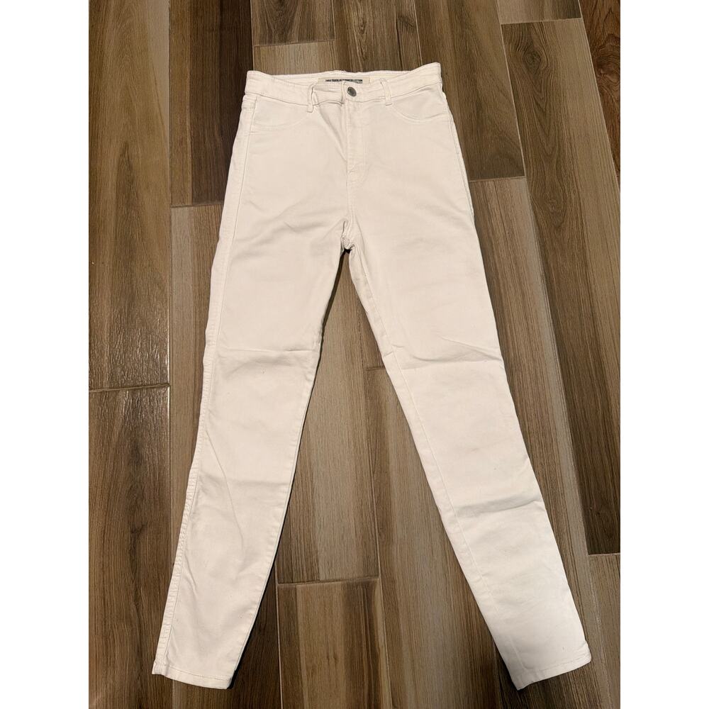 Zara High Rise Shaper Ankle Length White Jegging Size 8 - Picture 6 of 8